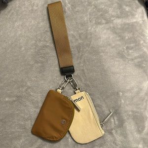 Lululemon coin purse and keychain